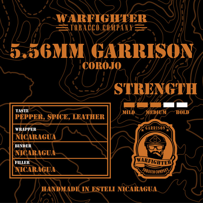 5.56 MM Garrison Corojo Double Corona