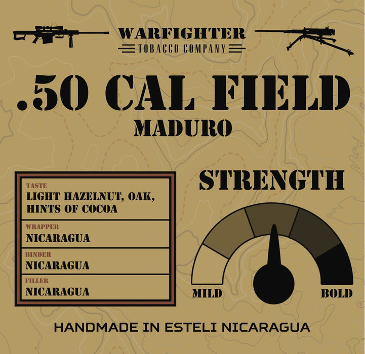 .50 Cal Field Maduro Cigar