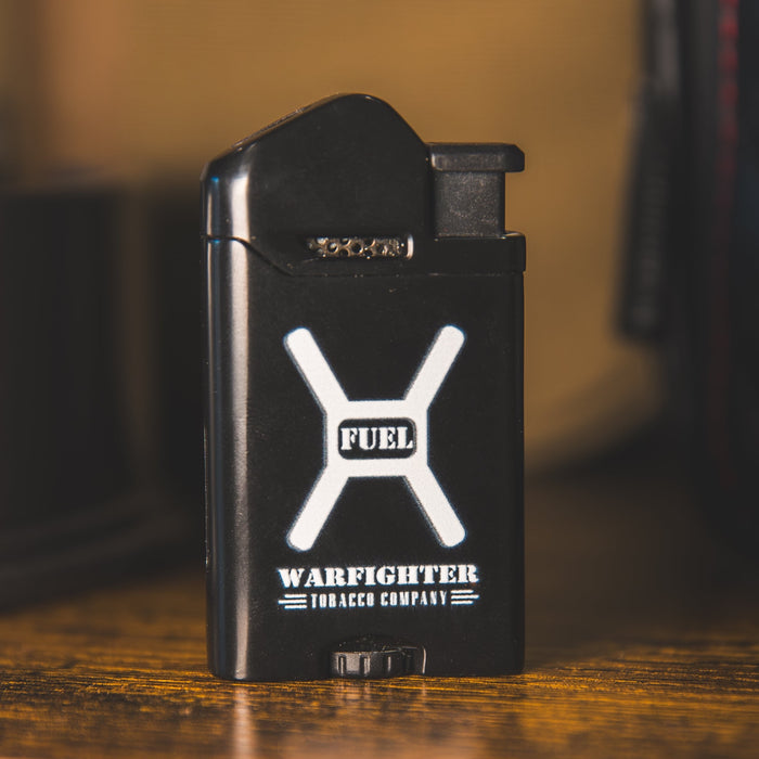 Warfighter Black Fuel Can Flat Flame Lighter