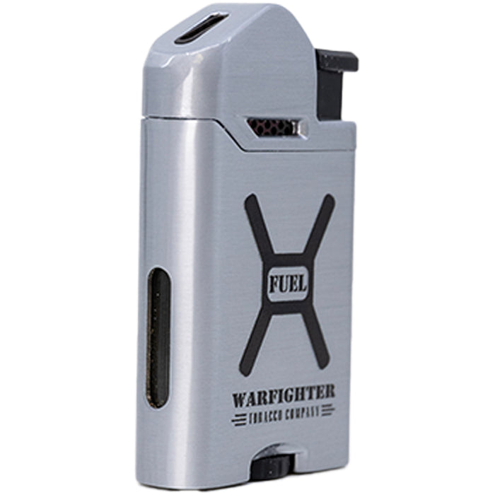 Warfighter Silver Fuel Can Flat Flame Lighter