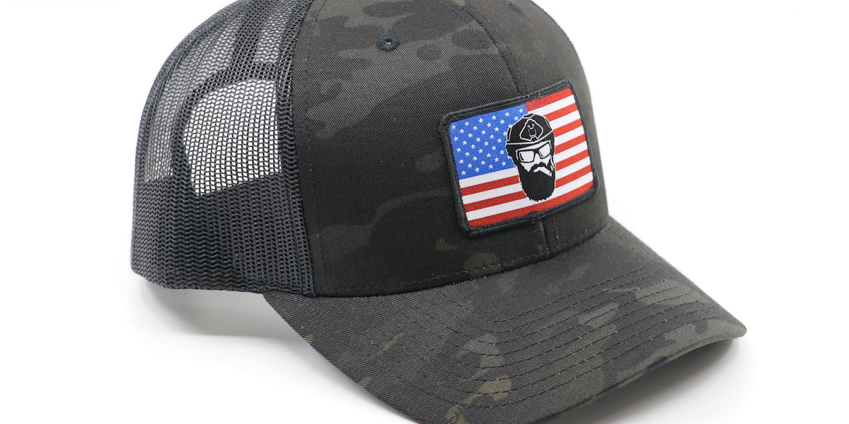 Black american flag hat clearance